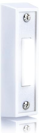 Lighted Doorbell Button, Wired Door Bell Push Button Replacement Door Bell Push Buttons LED Door Chime Wall Mounted Doorbell Switch Garage Doorbell Button (White Light)