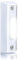 Lighted Doorbell Button, Wired Door Bell Push Button Replacement Door Bell Push Buttons LED Door Chime Wall Mounted Doorbell Switch Garage Doorbell Button (White Light)