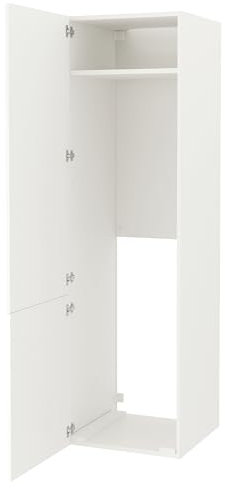 Enhet cabina alta per frigorifero/congelatore con porte, 60x62x210 cm, bianco