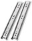 SWAYVES Push-To-Open-Schubladenschiene Mit Kugellager, Vollauszug-Gleitschienen, Seitlich Montiert, Edelstahl-Hochleistungsschienen/Sier/40In/1000Mm