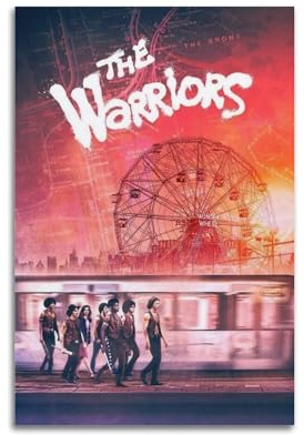 The Warriors Poster, Raumdekoration, künstlerisches Poster für Schlafzimmer, Wohnzimmer, Wände, ästhetisches Poster, 30 x 45 cm, ungerahmter Stil