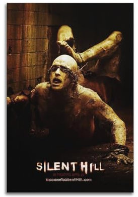 TESUXYEHH Silent Hill Filmposter, dekoratives Gemälde, Leinwand, Wandposter und Kunstdruck, modernes Familienschlafzimmer-Dekor-Poster, 20 x 30 cm