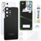 Enkeig Vetro posteriore Sostituzione per Samsung Galaxy S21 Ultra 5G G998 Back Cover copribatteria + Kit di Riparazione(Nero)