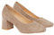 Dorothy Perkins Extra Wide Fit Elise Court Shoes, 4, Taupe