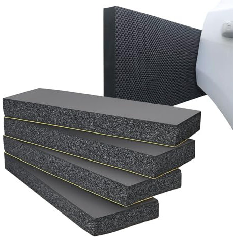 HYSHLC 4X Garagen Wandschutz, 30 x 10 x 3 cm Kantenschutz Selbstklebend Türkantenschutz Auto Wandpolster Selbstklebend Autotür Schutz Garagenwand für Ihr Auto,Garagenwand und Parkplatz, Schwarz