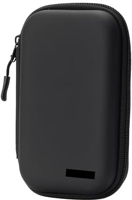 FLYAMAPIRIT Borsa portatile da viaggio, organizer per accessori elettronici, custodia protettiva per hard disk esterni, schede SD, caricabatterie per smartphone, ecc., Nero , Tasca aggiuntiva
