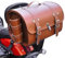 MJHQWE Motorrad Hecktasche für Harley-Davidson Forty-Eight Special 2018-2024,Leder Wasserdichter Retro Motorrad Tasche Motorrad Aufbewahrungstasche Motorrad Zubehör,B