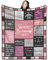 VivoJoy Cadeaux remerciements – Cadeau de Remerciement pour collègue, Enseignant, ami ou Client. Couverture personnalisée, Parfait Cadeau départ collègue. 150x130CM (Merci)