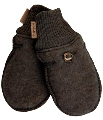 Mikk-line Wolle Handschuhe Baby – Babyhandschuhe & Kinderhandschuhe in – Fäustlinge Baby & Handschuhe Kinder Wolle – Aus warmer Merinowolle, Wasserabweisend & Atmungsaktiv