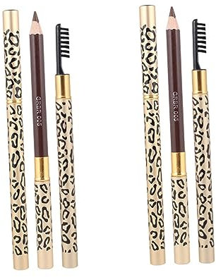 IWOWHERO 2er-set Bleistifte Doppel-make-up-bleistiftpinsel Natürlich Für Den Einsatz 2 Stück X 2