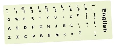 jojofuny Luminous Keyboard Sticker Laptop Keyboard Stickers for Laptop Computer Accessory for Night Use Accessory