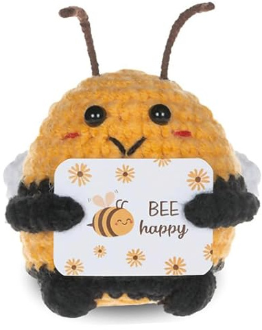Positive Bee, Emotional Support Biene Emotionale Unterstützung Geschenk | Handgemachte Positive Geschenke, Biene Stofftier, Süße Geschenke Frauen Männer Für Dekoration, Anhänger