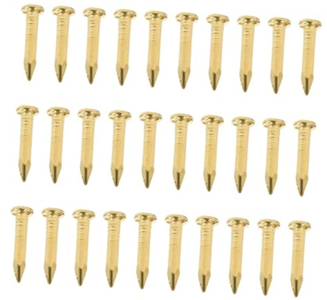 DOITOOL 100pezzi Chiodi in Rame Per Mobili Chiodi Rotondi Per Carpenteria Per Progetti Te in Rame Per e Accessori Per Ferramenta