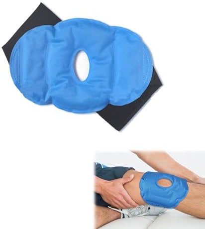 Tasca di Ghiaccio Ginocchio Riutilizzabile, Ghiaccio Gel Riutilizzabile per Ginocchio, Impacco di Gel di Ghiaccio, Blu