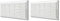 La Ventilazione AR5023B Rejilla de ventilación de plástico Rectangular para superponer, Color Blanco, 500x227 mm (Paquete de 2)