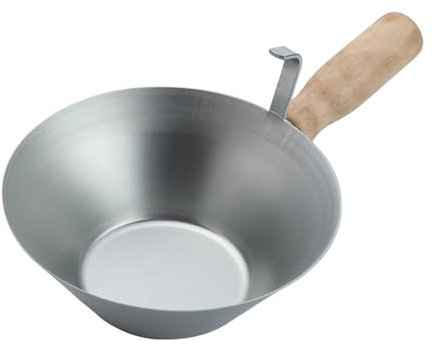 Edelstahl Schlammpfannen Mit Holzgriff Stabil Rostfeste Antislip Metallputze Stahlschaufeln Stahlschaufeln