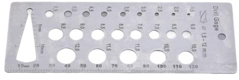Metrik Bit Messgerät Mit Hängsloch Messwerkzeugbohrmaschinen 1 5-12 Mm Edelstahlschrauben Und Drahtdurchmesser Messgeräte