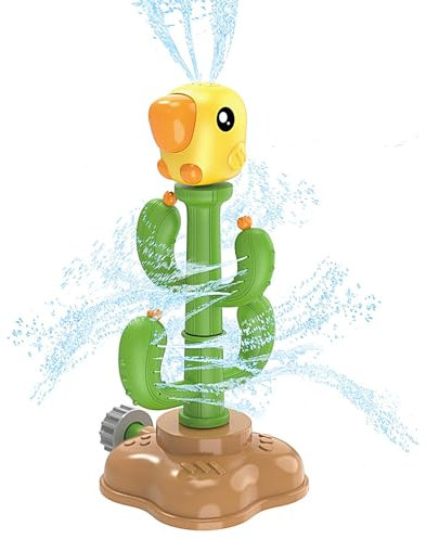 Cactus Sprinkler, Sprinkler for Children - Cactus Water Spray Toy, Backyard Lawn Games, Holidays with This Cute Cactus Sprinkler Fun Toy for Garden Lawn Yard Outdoor
