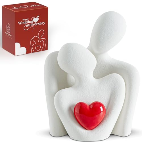 LCCCK Schlafzimmer-Dekoration für Paare, Krimskrams, TV-Ständer, Dekoration, Porzellan, Geschenk, Paarstatue und Skulptur, romantische Jubiläumsfigur, Liebesshow, Valentinstag, Hochzeit, Kommode