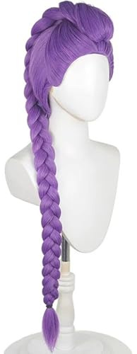 K-pop Demon Cosplay Parrucca Rumi Cosplay Costume Parrucca Lilla Treccia Capelli Lunghi Donna Anime Huntrix Halloween Carnevale Party Wig Cosplay Accessori Costume