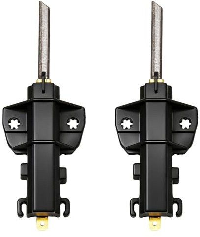Compatible Replacement Part: Includes 2 motor carbon brushes designed as alternatives to 49018683 and 92126721, suitable only for washing machines using Ceset motors. Carbon slope is right to left for