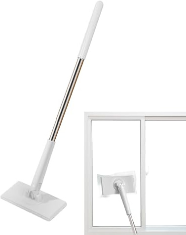 Automatic Cloth Changing Mini Mop, Hands-Free Flat Mop For Wet And Dry Use, Grip Long Handle Stick With 360° Rotating Head For Home Kitchen Bathroom Cleaning
