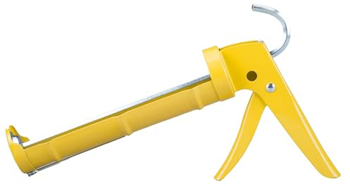 Dripless Brand CH200 Cradle Frame Hex Rod Caulk Gun | Dripless Metal Caulking Gun for 10oz Sealant and Adhesive Silicone Cartridges or Tubes | 10:1 Thrust Ratio | Contractor Grade