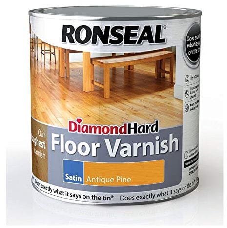 Ronseal Diamond Hard Floor Varnish Antique Pine Satin 2.5L