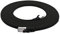2m - schwarz - 1 Stück Cat7 Flachkabel Netzwerkkabel Cat 7 Rohkabel Gigabit Lan (10Gbit/s) Flachbandkabel Verlegekabel Patchkabel Flach Slim Rj 45 Stecker Cat6a