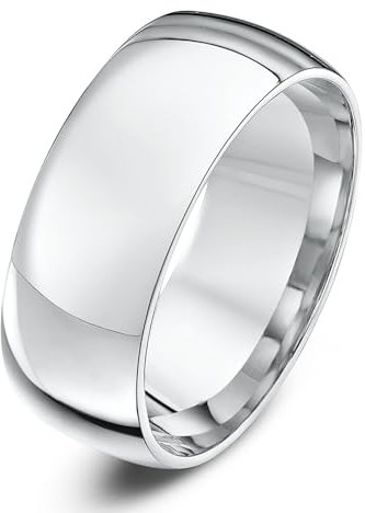 Theia Ehering Palladium 950 Sehr massiv - Court shape (oval) 8mm - Größe 61 (19.4)