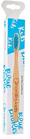 Nordics Organic Care Öko Zahnbürste Kids Bambus mit blauen Borsten