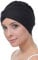 Deresina W-Mütze aus Bambus-Gewebe für Chemotherapie., Schwarz, One Size