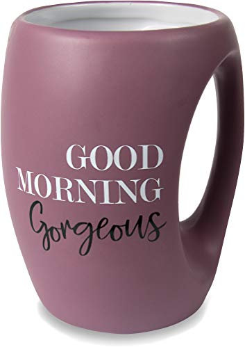 Pavilion Gift Company 10515 Good Morning Gorgeous 16 oz Mug, Stoneware, Purple