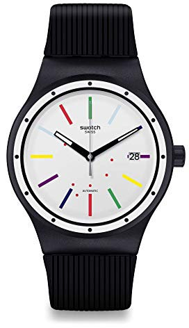 Swatch Hommes Analogique Quartz Suisse Montre avec Bracelet en Silicone SUTB408