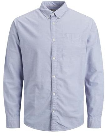 JACK & JONES Mens Oxford Shirt Cashmere Blue S