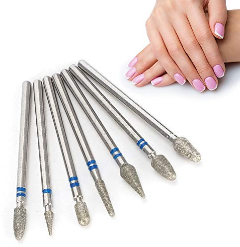 Embouts pour Fraises à Ongles, Outils de Meulage, Sable Diamant Fixation de Tasse de Meulage de Manucure électrique Embouts pour Fraises à Ongles Nail Art Accessoires de Perceuse de Manucure(#4)