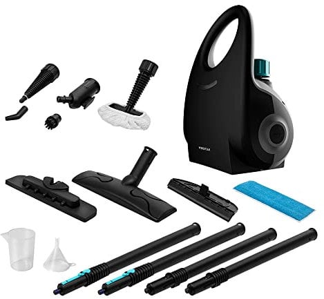 Cecotec Dampfreiniger HydroSteam 2030 Active, 2000 W, Tankvolumen 750 ml, 4 bar Druck, 35 g/min Dampfleistung, Aktionsradius bis zu 6 Meter, Inklusive 12 Zubehörteile