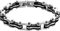 ZENSE - Herren-Armband Biker Edelstahl silber schwarz Motorradkette Fahrrad ZB0349