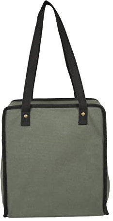 Fahrradtasche Tote Bag aus recycelter Baumwolle zum Clipser dank Haken an der Rückseite des Fahrrads auf dem Gepäckträger für Damen oder Herren, Tasche mit viel Stauraum.