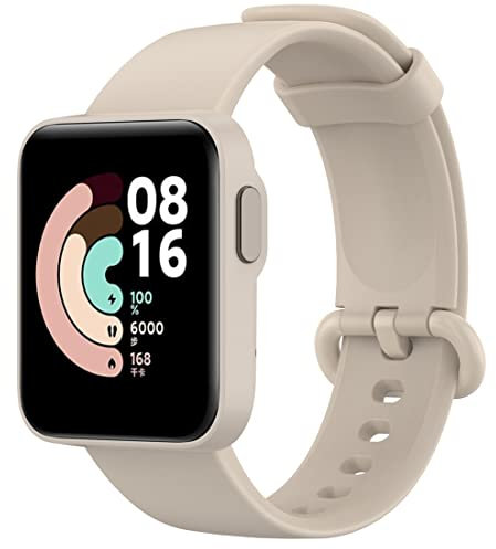 Moorovgi Bracelet Compatible avec Xiaomi Mi Watch Lite,Bracelet de Sport en Silicone Souple de Remplacement pour Xiaomi Mi Watch Lite/Redmi Watch Lite (Ivoire)