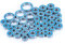 Runup 39 Stück Kugellager, Wheel Hub Axle Bearing Kit 1/10 RC Crawler Car TRX-4 Browco Blue Ball Bearing Upgrade Parts