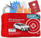 5 bolsas de primeros auxilios para coche, incluye libro de instrucciones (idioma español no garantizado), botiquín de primeros auxilios, según la norma actual 2024, DIN13164, embalaje social