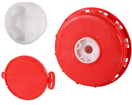 FOGWOWO IBC Tank Abdeckung Kappe 163mm IBC Wassertank Vented Atemschutz Deckel,mit 2 Ersatzteil Kappe,IBC Tank Zubehör für 1000l Wassertank Regentonne,Container