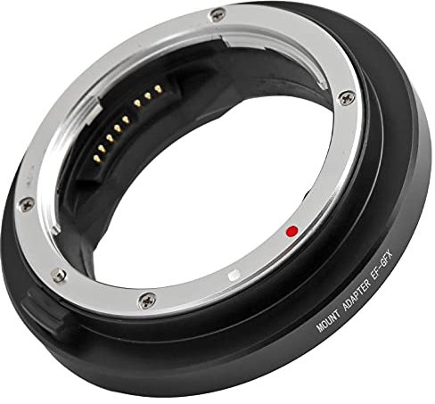 LANTRO JS Autofokus-Adapter für Canon EF Objektiv auf Fuji GFXmount Mittelformat-Kamera, präzise Fokussierung und Schnellverschluss