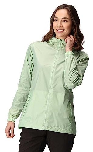 Regatta Damen Pack It Iii, strapazierfähig wasserdichte Jacke, Ruhiges Grün, 36