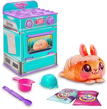 Cookeez Makery - Horno Mágico, juguete infantil interactivo, con ingredientes para crear tu mascota de peluche, tiene sonidos y olor dulce, niños y niñas +5 años, modelo aleatorio, Famosa (CKE00000)