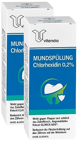 Vitenda Mundspülung Chlorhexidin 0,2% zur Mund- und Zahnfleischpflege (400 ml)