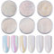Pure vie Glitzer für Nägel, 6Farben Glitzerpulver Nail Art Gelnägel Deko Zubehör, Chrome Nail Powder Neonail Glassy Pearl Effect Glitzer Gesicht Pigmente Glitter für Körper Haare Face Body Festival