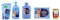 Felce Azzurra Flüssigseife 300ml + Ecoricarica 500ml - Talco Classico Körperpuder Talkpuder Talkum 200g dose + Beutel 100g Italian Gourmet polpa 400g