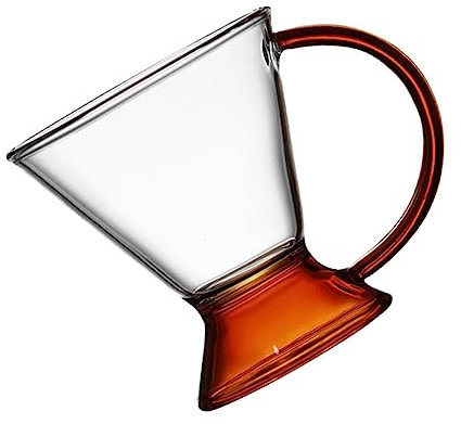ABOOFAN 1 Pc Coupe à Dessert en verre tasses à café coupes à dessert pichet à lait bol à sundae sur pied Expresso verres à eau tasses en verre tasse de boisson tasse de lait ambre un verre